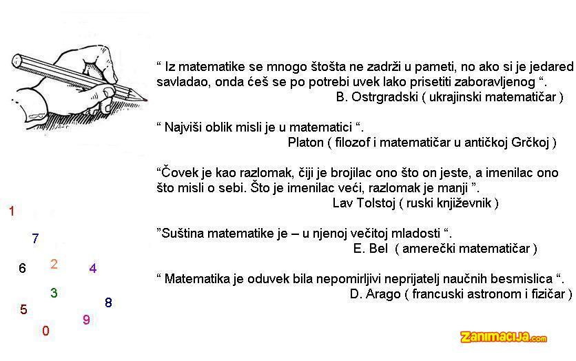 Rekli su o matematici