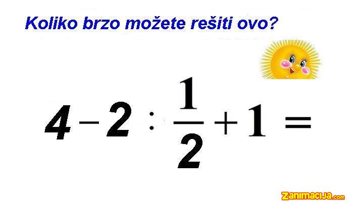 Matematički zadatak – 50.