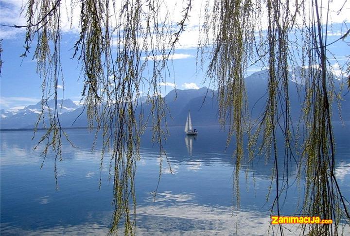 Ženevsko jezero - tirkizno ogledalo švajcarskih Alpa