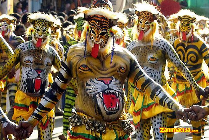 Pulikali festival tigrova – Indija