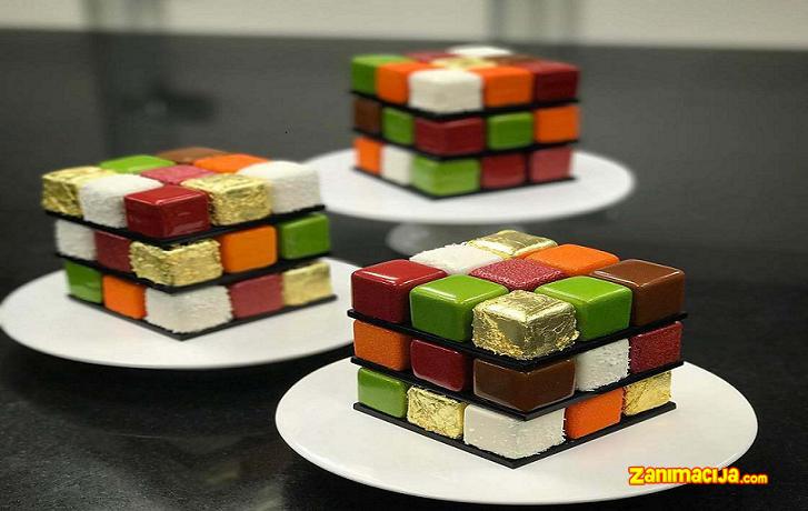 Rubikova torta - Neverovatno ukusno geometrijsko testo!